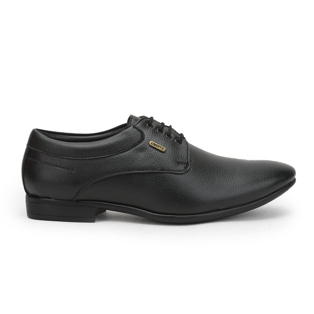 Fortune (Black) Formal Lace Up Derby Shoes For Men HOL-11 By Liberty