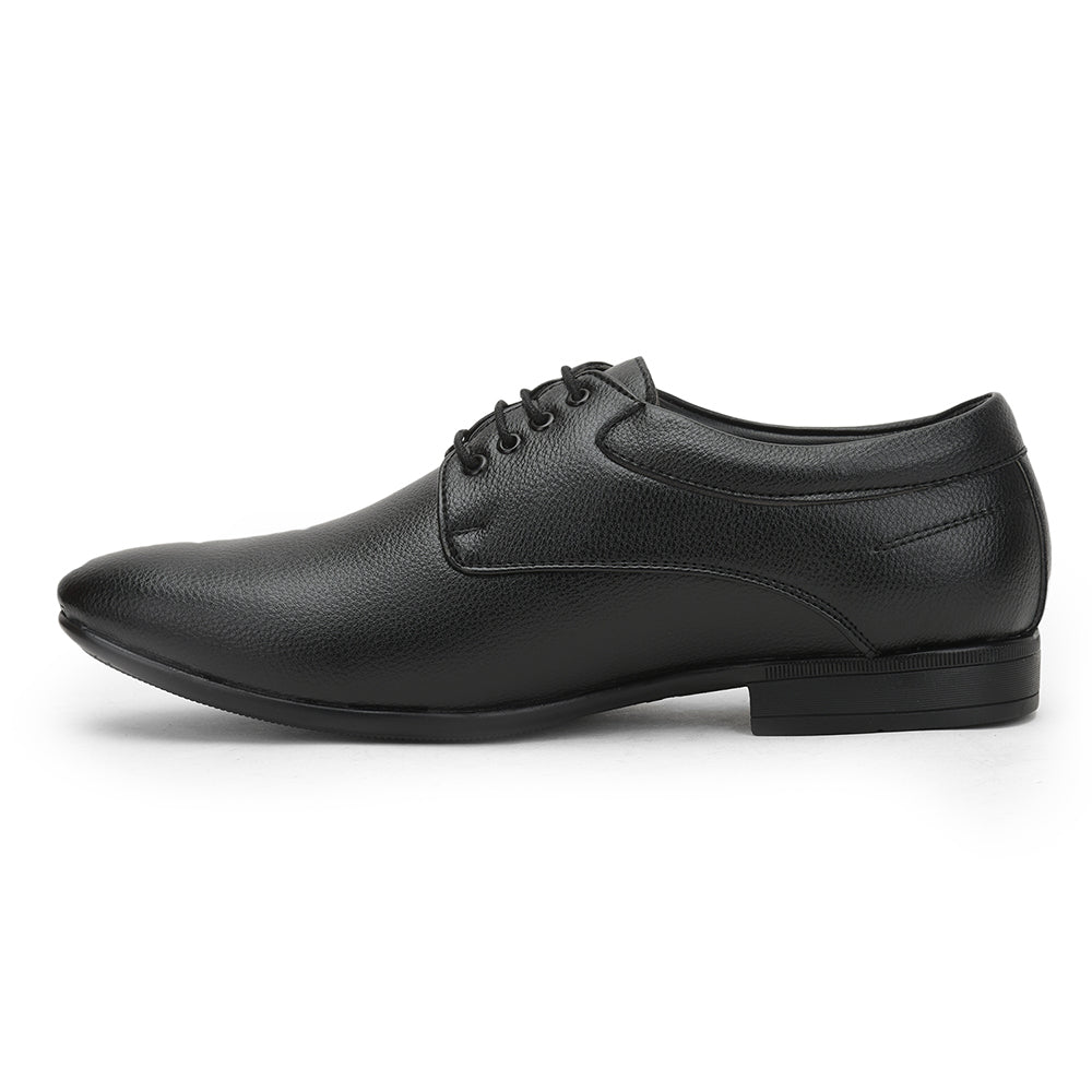 Fortune (Black) Formal Lace Up Derby Shoes For Men HOL-11 By Liberty