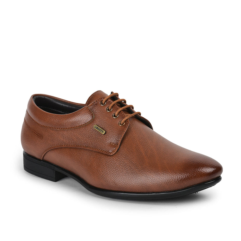 Fortune By Liberty Men HOL-11 Tan Formal Lacing Derby Shoes