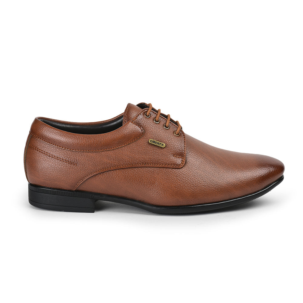 Fortune By Liberty Men HOL-11 Tan Formal Lacing Derby Shoes