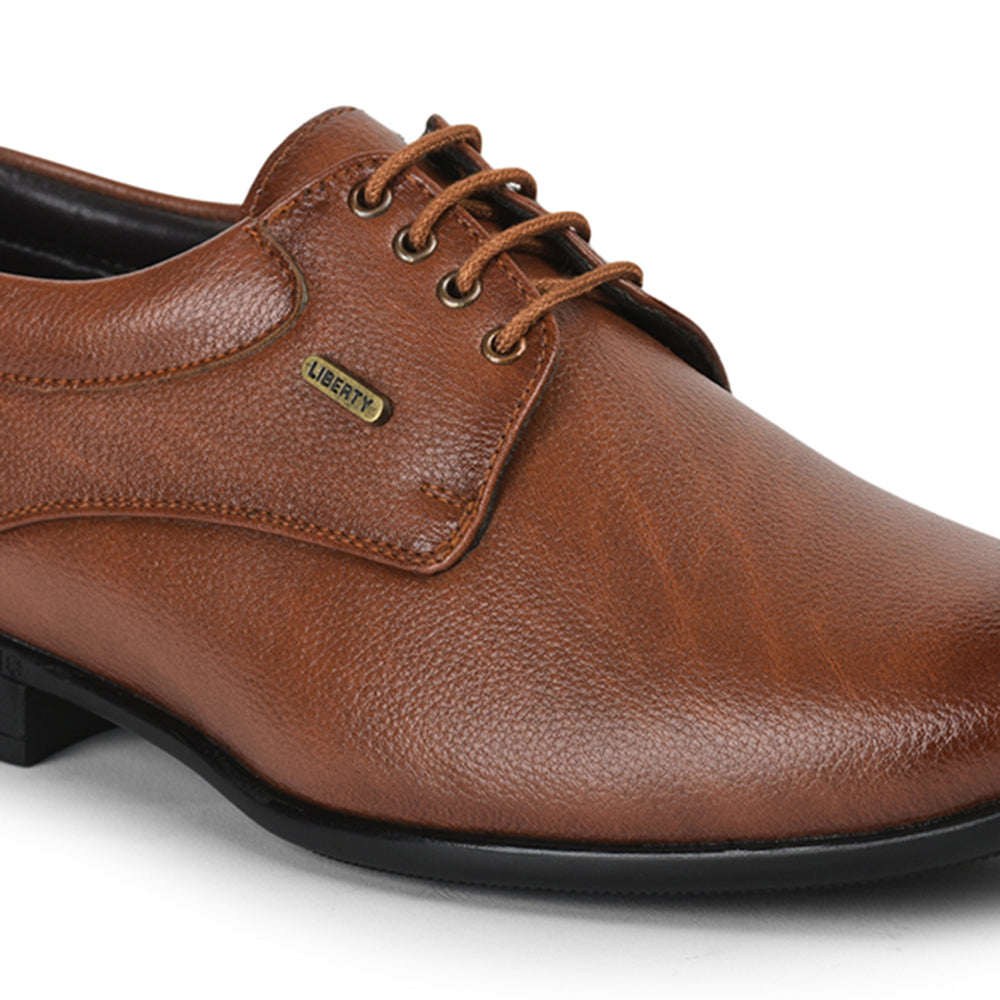 Fortune By Liberty Men HOL-11 Tan Formal Lacing Derby Shoes