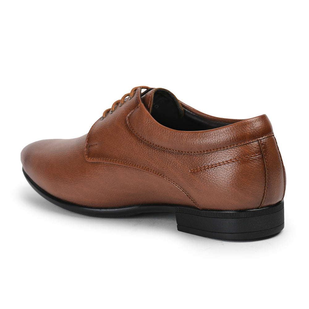 Fortune By Liberty Men HOL-11 Tan Formal Lacing Derby Shoes