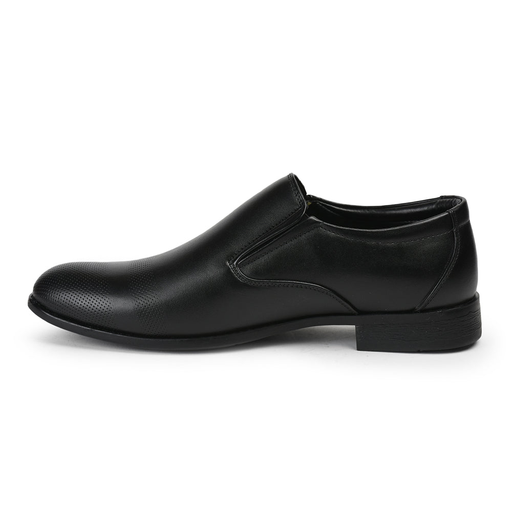 Fortune By Liberty Men JPL-276 Black Formal Non Lacing Shoes