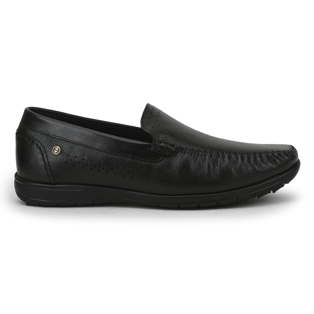 Healers Casual Non lacing Loafers Shoes For Men (Black) JPL-271 By Liberty