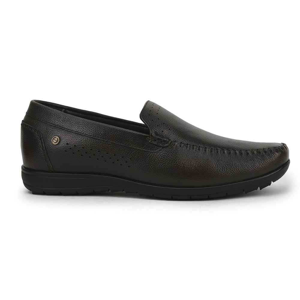 Healers Casual Non lacing Loafers Shoes For Men (D.Brown) JPL-271 By Liberty