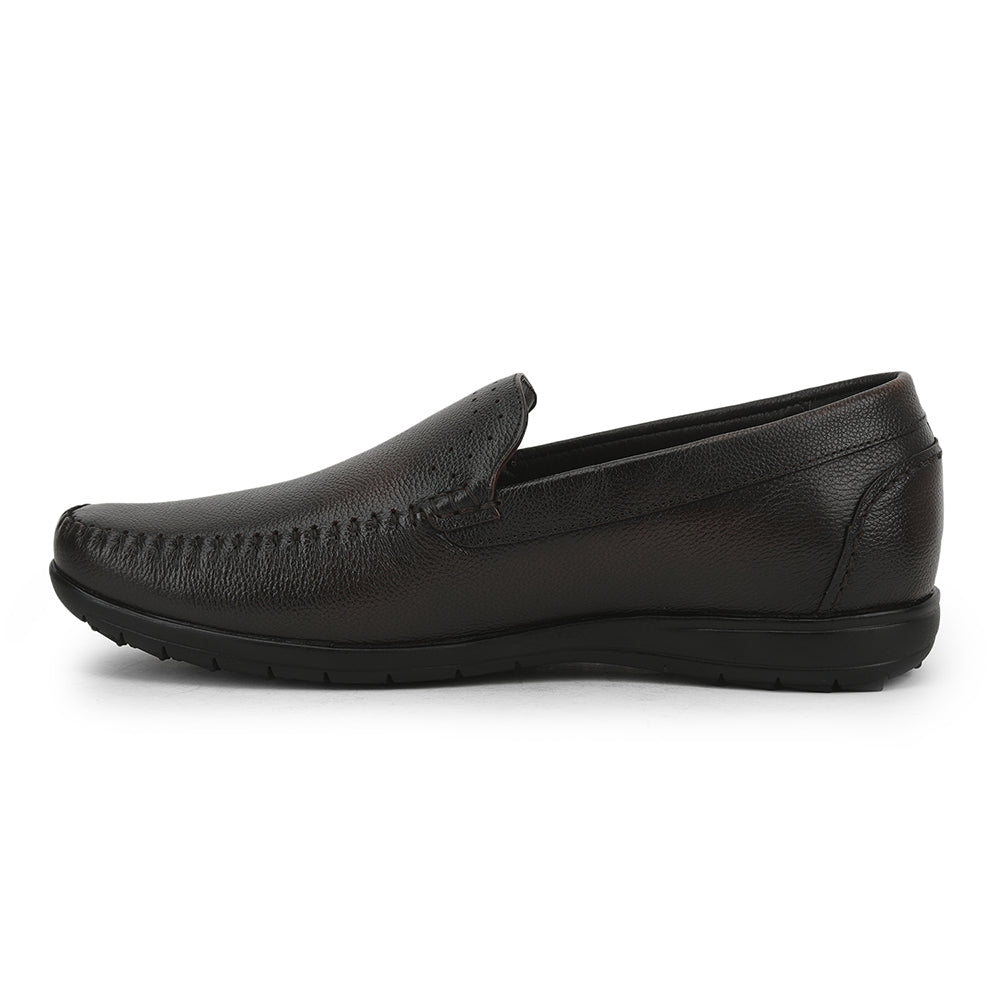 Healers Casual Non lacing Loafers Shoes For Men (D.Brown) JPL-271 By Liberty