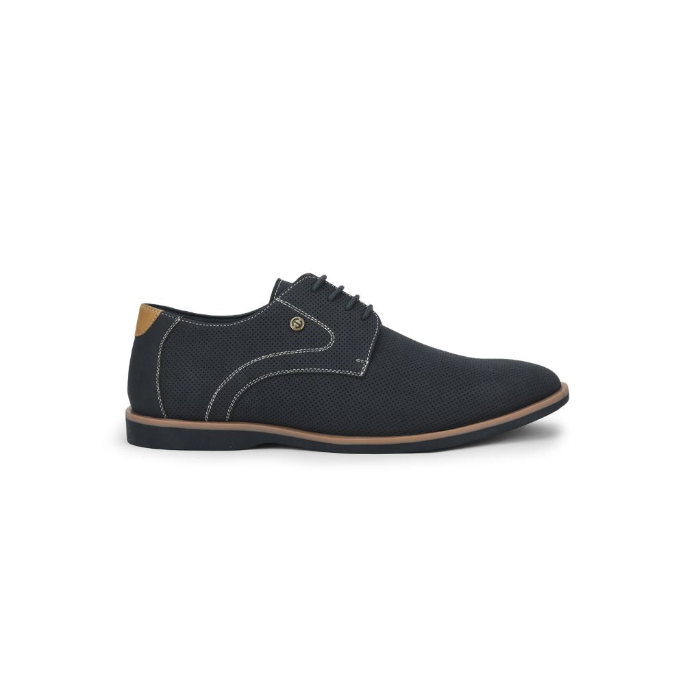 Healers Formal Navy Blue Lacing Shoes For Men SYN-113E By Liberty