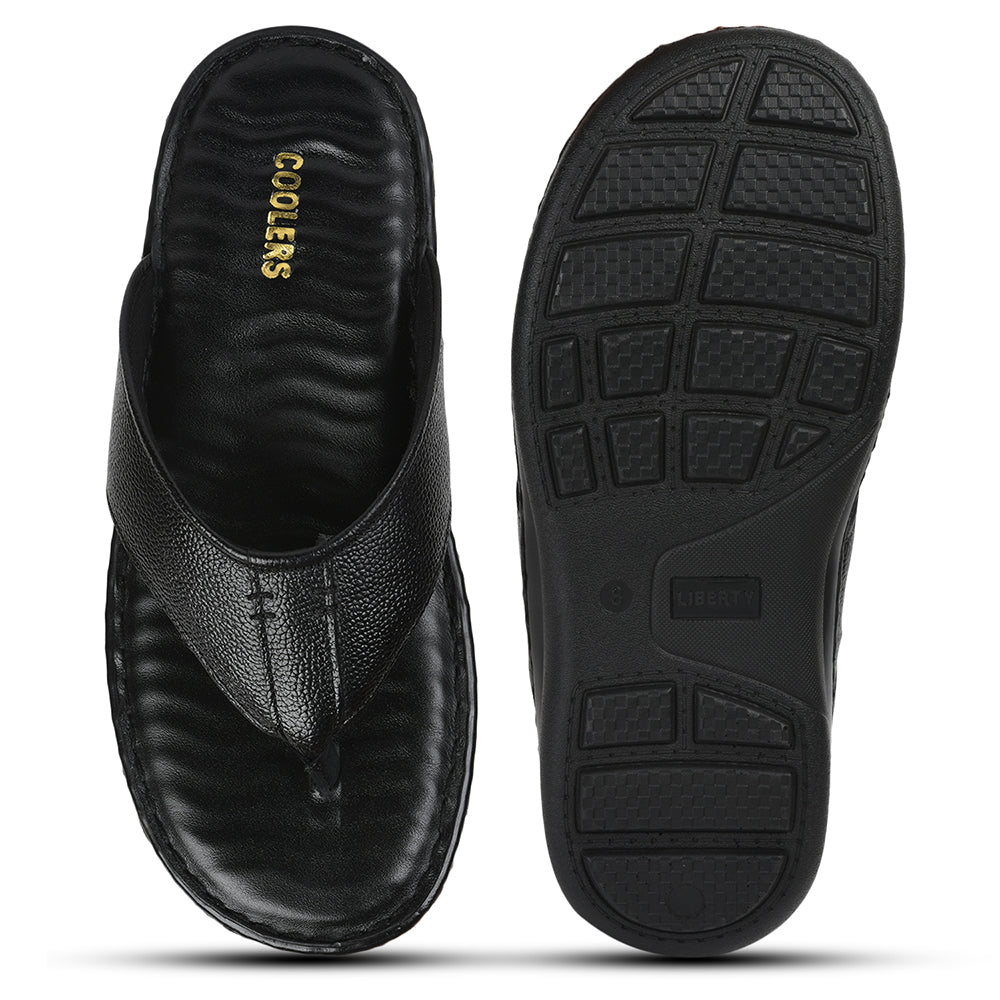 Coolers By Liberty Men HOL-128E Black Casual Slipper