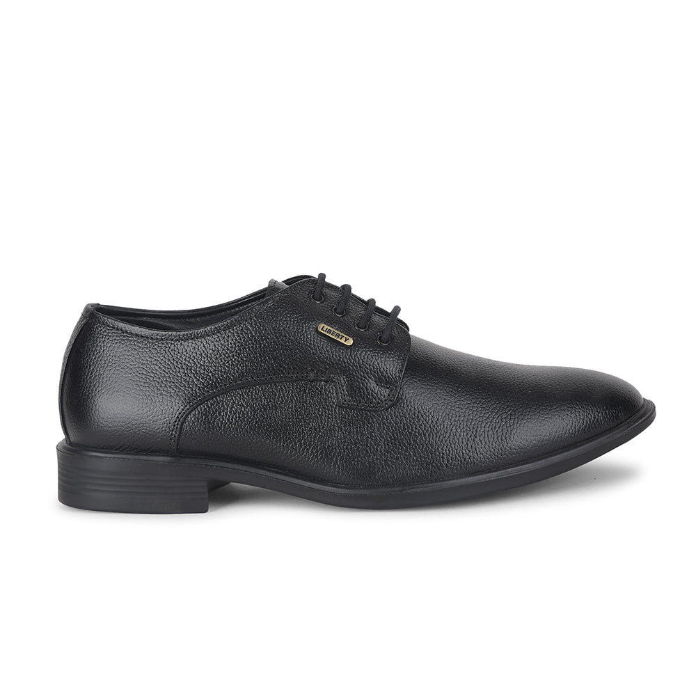 Fortune by Liberty Men LOM-65 Black Formal Lacing Derby Shoes