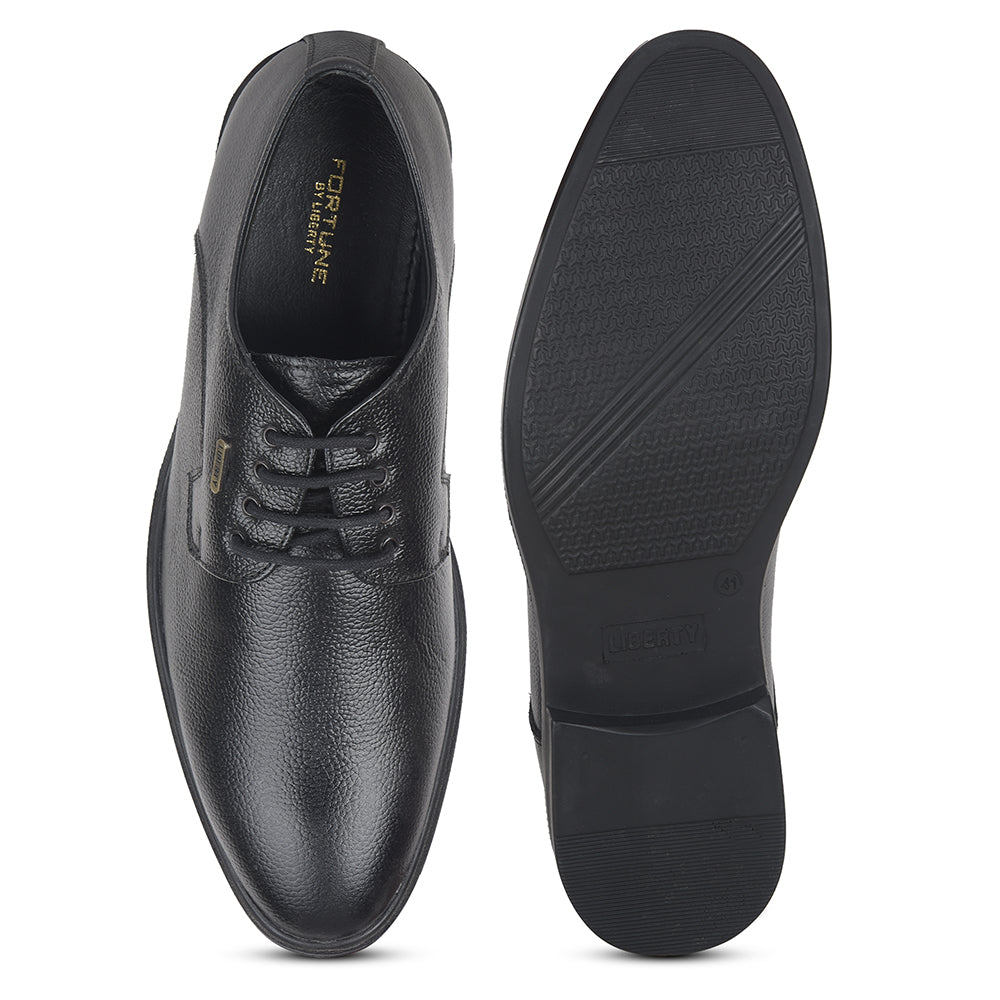 Fortune by Liberty Men LOM-65 Black Formal Lacing Derby Shoes