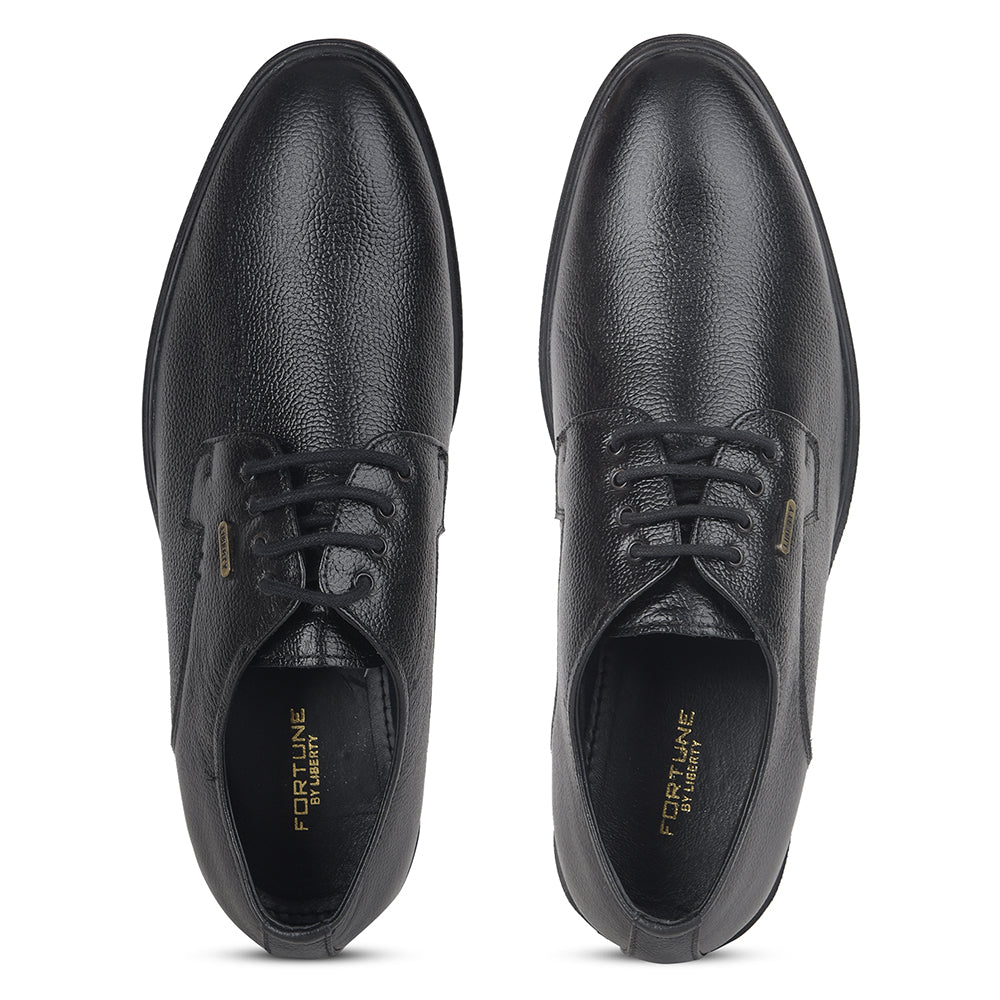 Fortune by Liberty Men LOM-65 Black Formal Lacing Derby Shoes