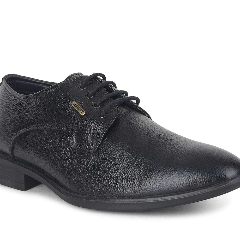 Fortune by Liberty Men LOM-65 Black Formal Lacing Derby Shoes