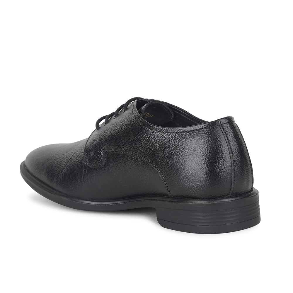 Fortune by Liberty Men LOM-65 Black Formal Lacing Derby Shoes