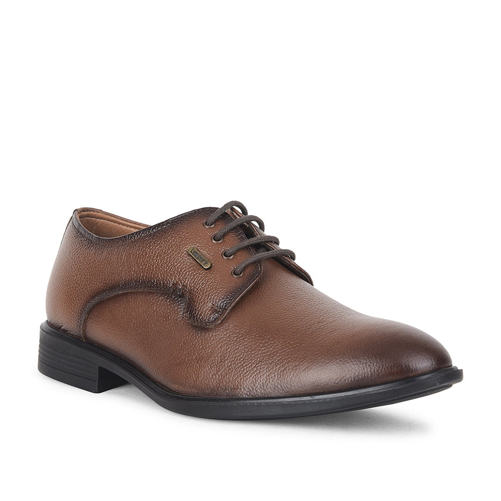 Fortune by Liberty Men LOM-65 Tan Formal Lacing Derby Shoes