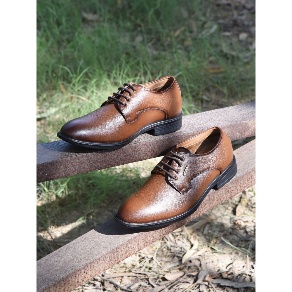 Fortune by Liberty Men LOM-65 Tan Formal Lacing Derby Shoes