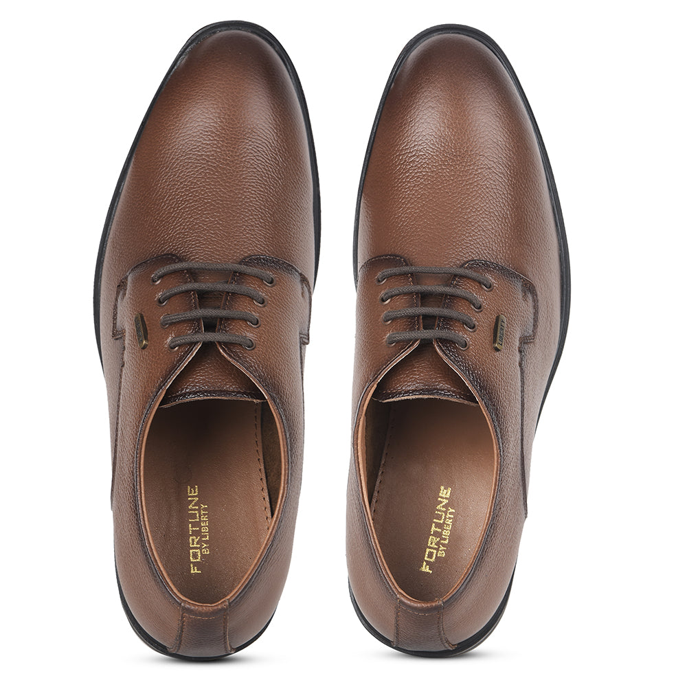 Fortune by Liberty Men LOM-65 Tan Formal Lacing Derby Shoes