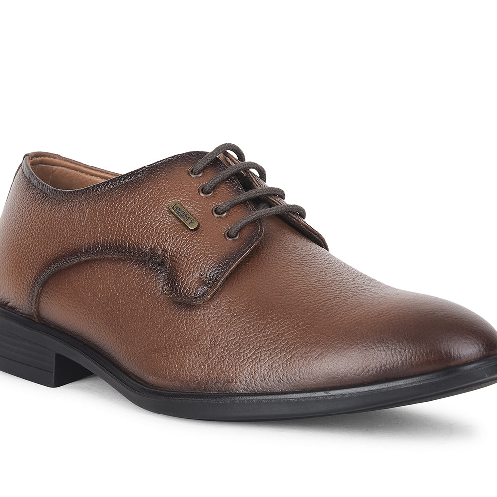 Fortune by Liberty Men LOM-65 Tan Formal Lacing Derby Shoes