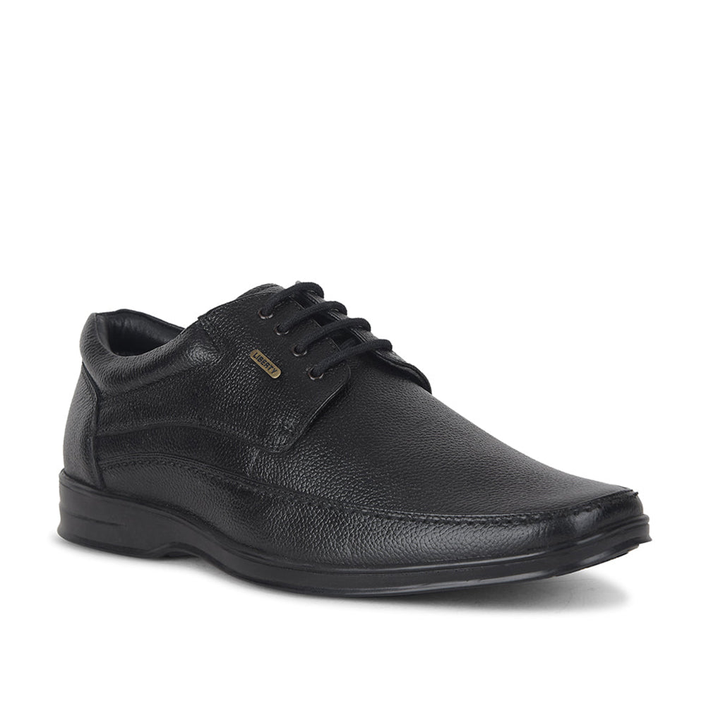 Fortune by Liberty Men LOM-62 Black Formal Lacing Derby Shoes