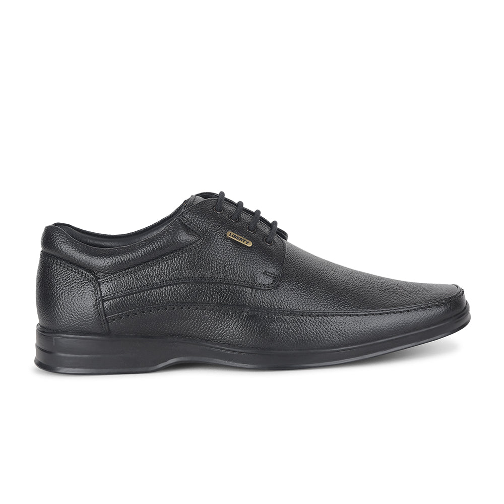 Fortune by Liberty Men LOM-62 Black Formal Lacing Derby Shoes