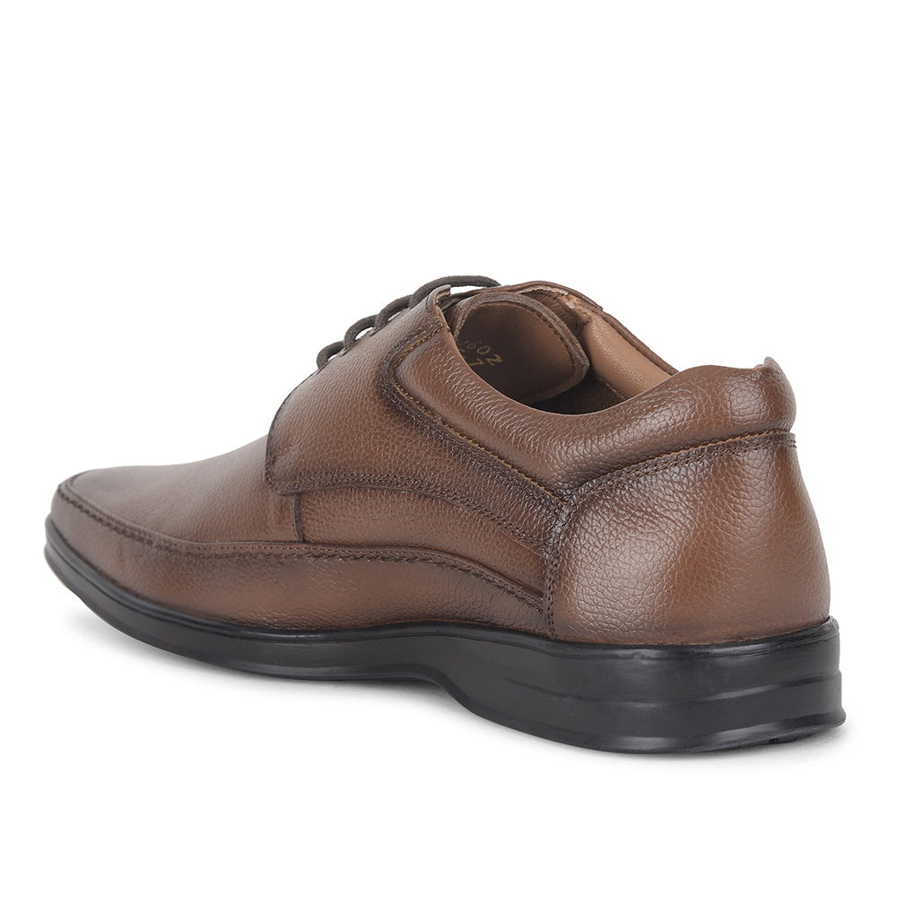 Fortune by Liberty Men LOM-62 Tan Formal Lacing Derby Shoes