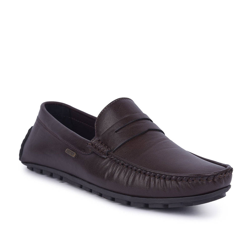 Fortune Non-Lacing Brown Casual Loafers For Men AVL-12 By Liberty