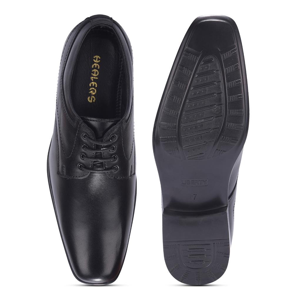 Fortune By Liberty Men HIL-3 Black Formal Lacing Derby Shoes