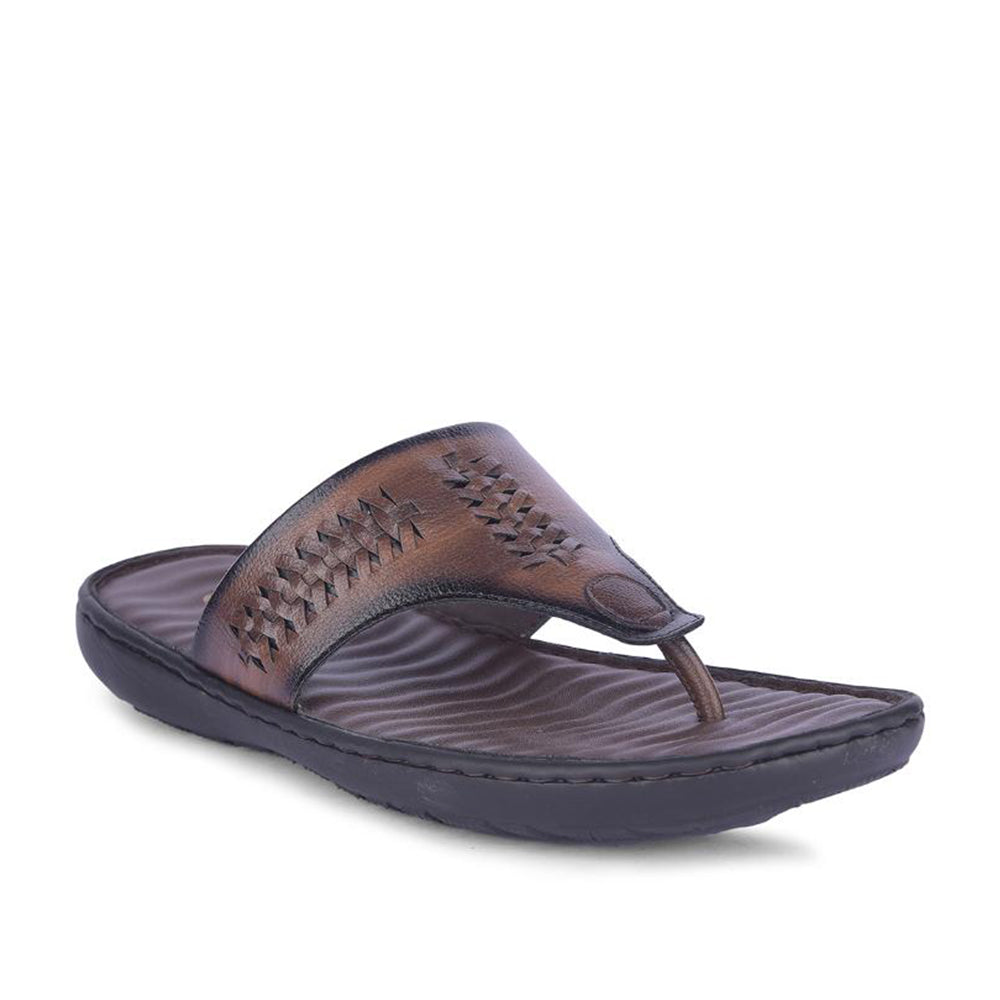 Healers Casual Brown Slipper For Men MSL-4 By Liberty