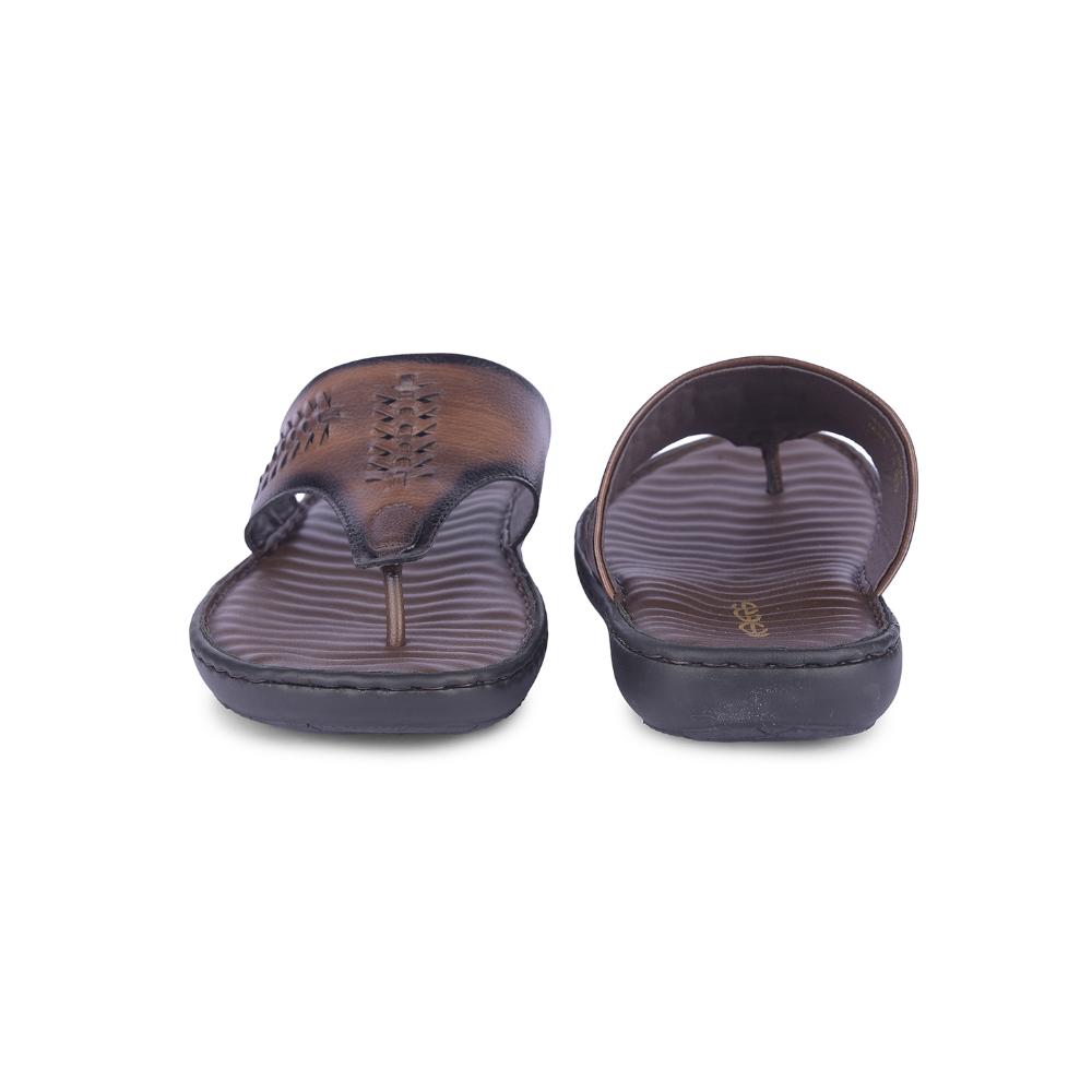 Healers Casual Brown Slipper For Men MSL-4 By Liberty