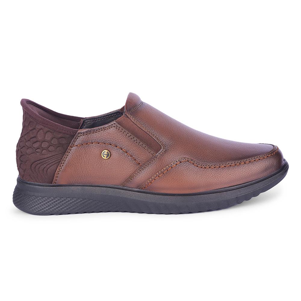 Healers By Liberty Mens UVI-25 Brown Formal Non Lacing Shoes