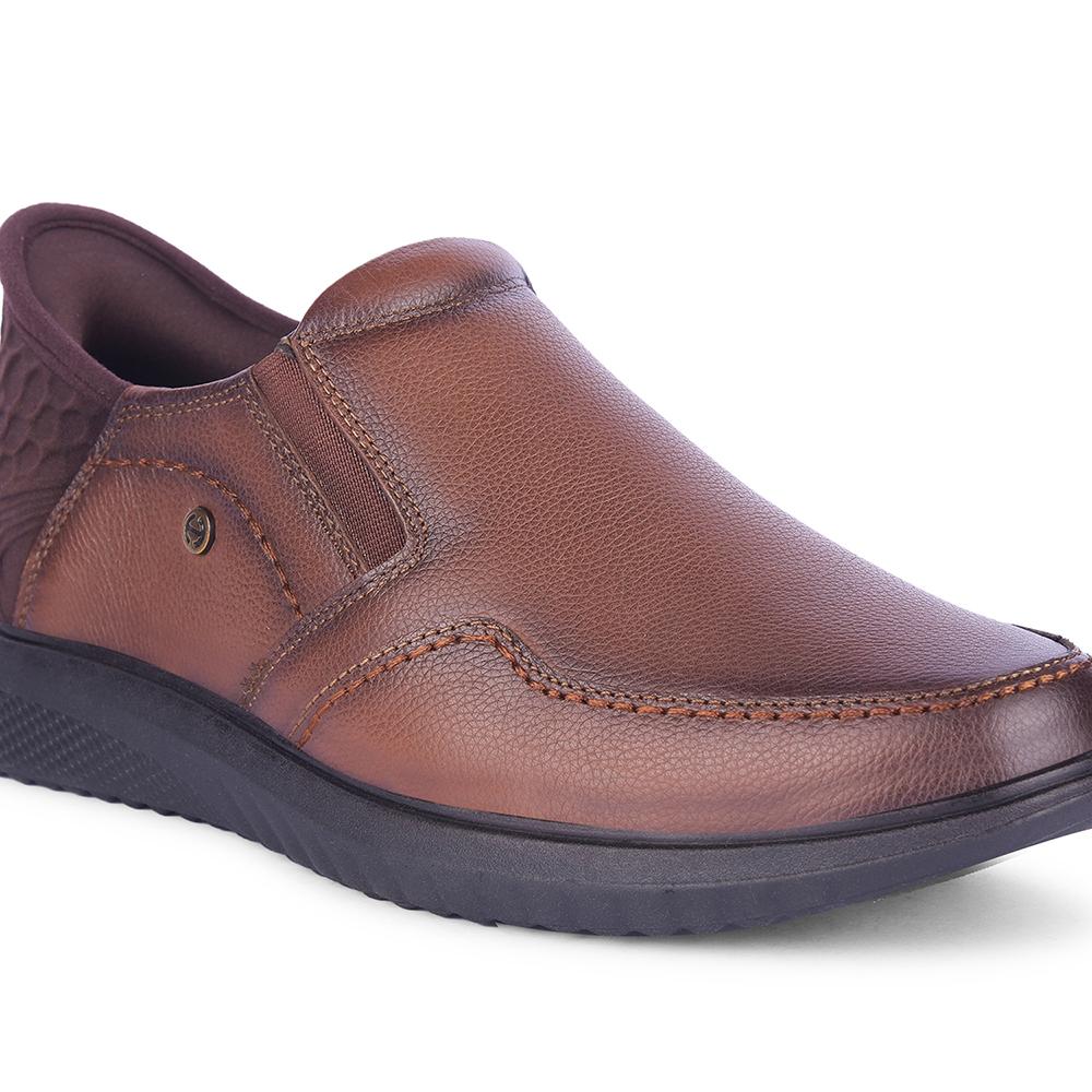 Healers By Liberty Mens UVI-25 Brown Formal Non Lacing Shoes