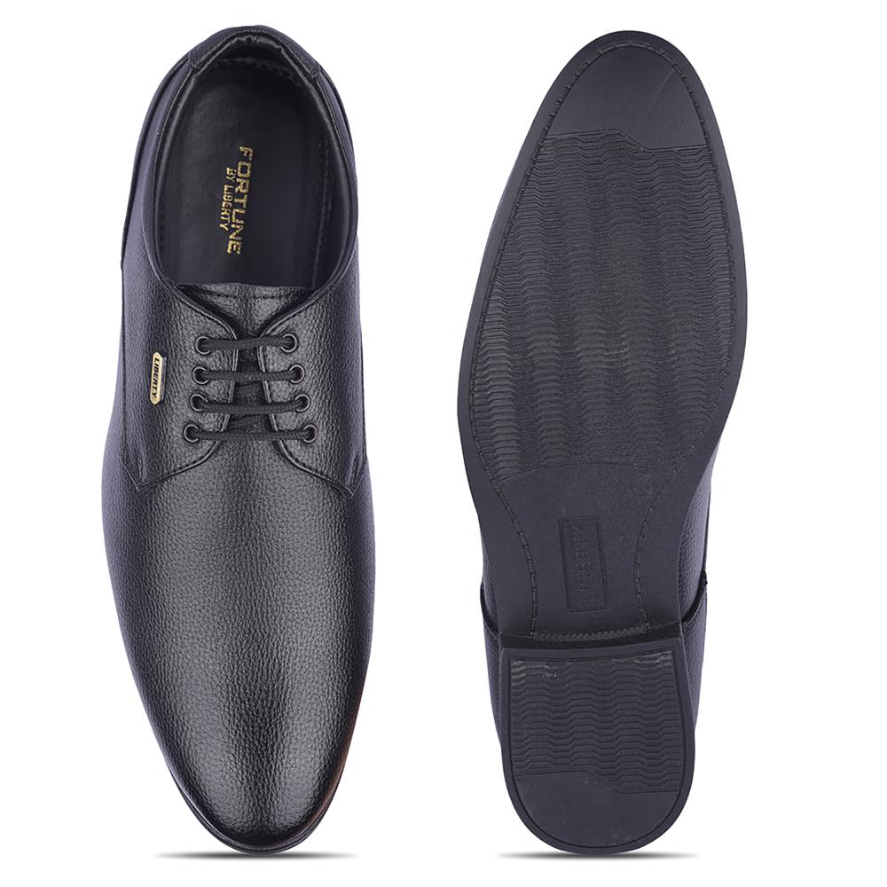 Fortune By Liberty Mens HIL-5 Black Formal Lacing Shoes