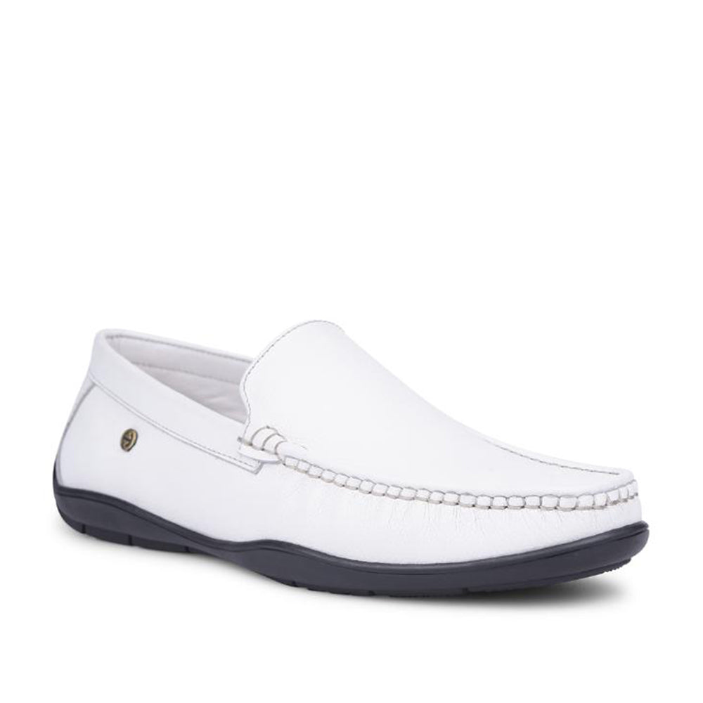 Healers Formal White Loafers For Men UVI-18 By Liberty