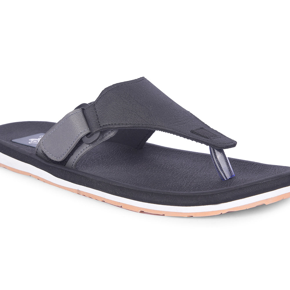 A-HA Casual Black Flip Flop For Men ANCO-1 By Liberty