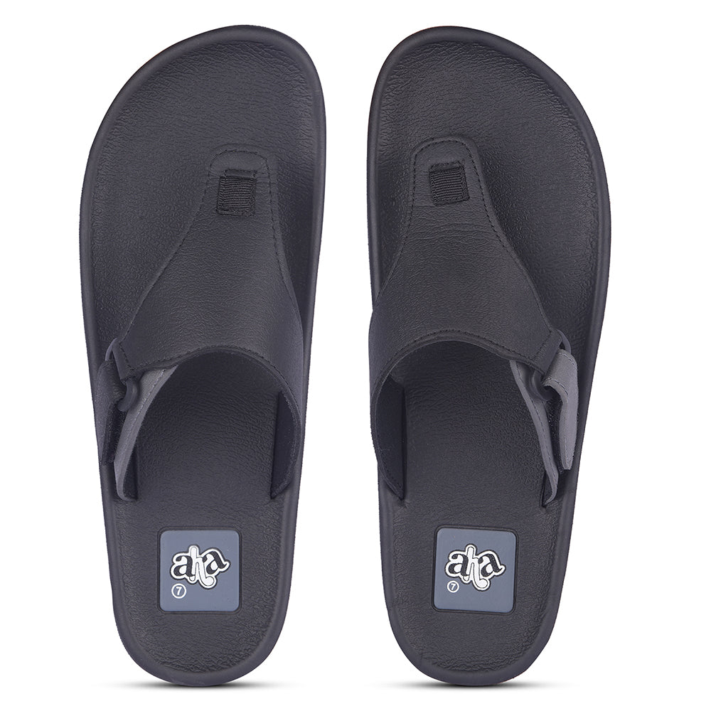 A-HA Casual Black Flip Flop For Men ANCO-1 By Liberty