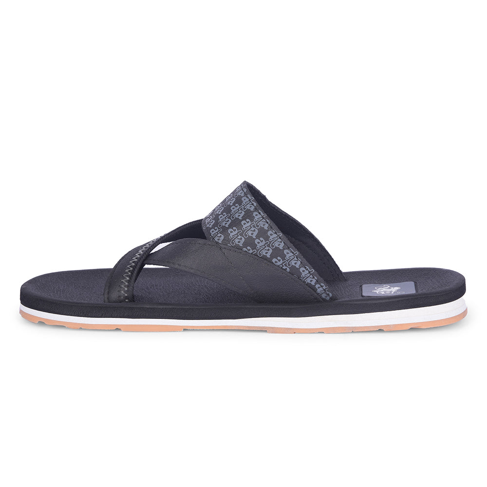 A-HA Casual Black Flip Flop For Men ANCO-2 By Liberty