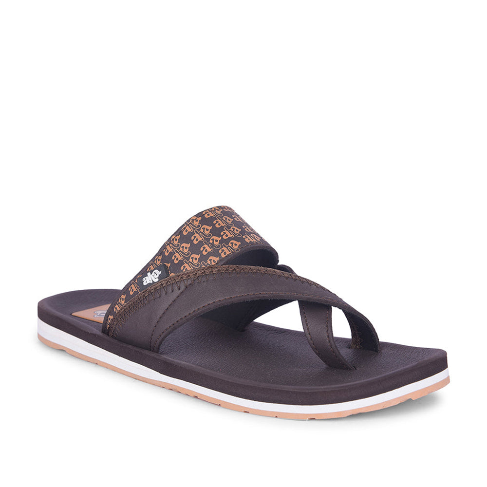 A-HA Casual Dark Brown Flip Flop For Men ANCO-2 By Liberty