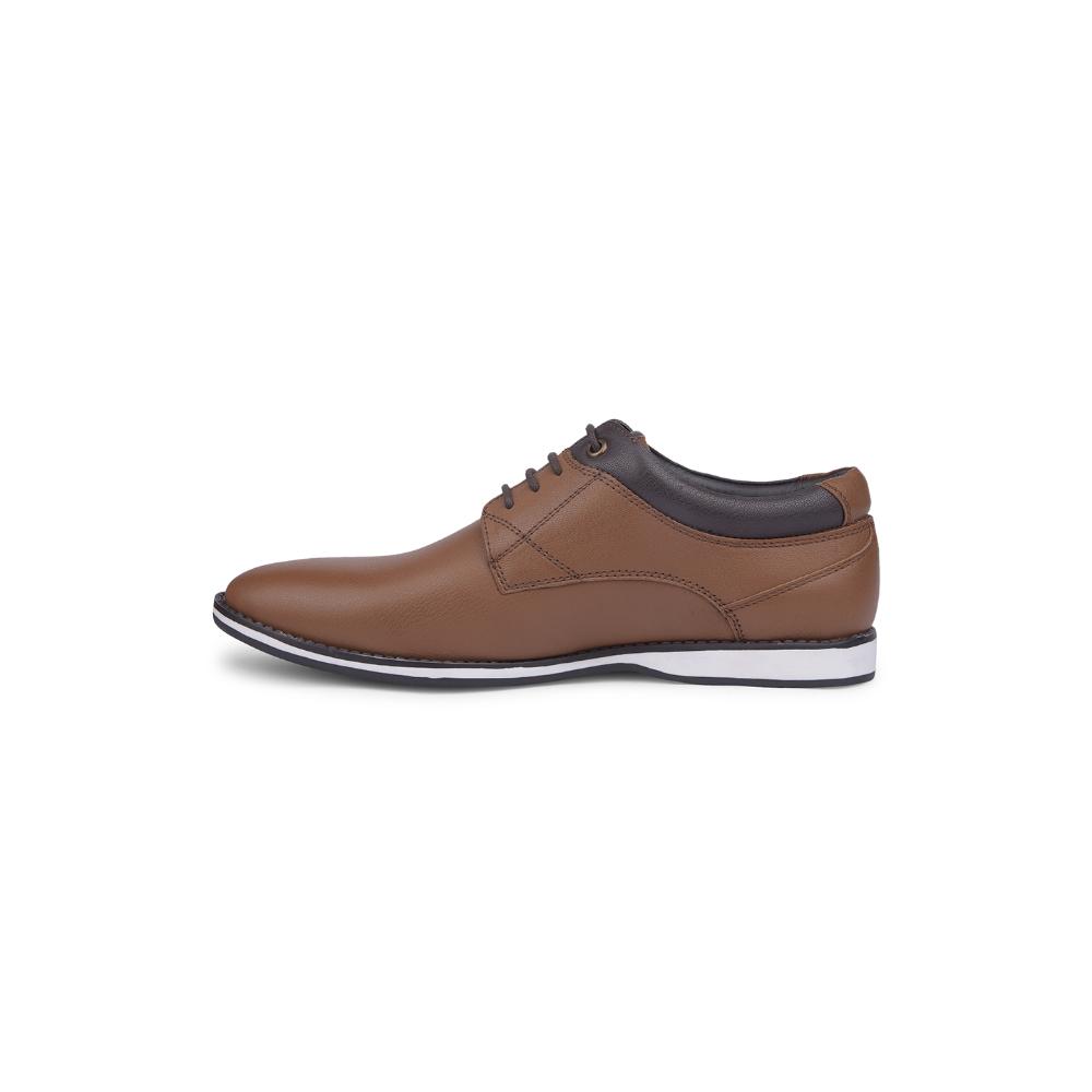 Healers Lacing Tan Formal Shoes For Men OSL-61 By Liberty