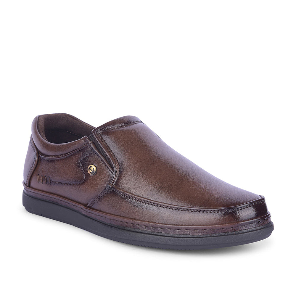 Healers By Liberty Mens ERL-16 Brown Formal Non Lacing Shoes