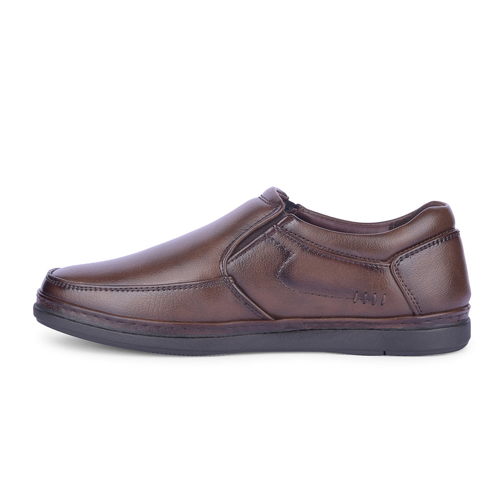 Healers By Liberty Mens ERL-16 Brown Formal Non Lacing Shoes