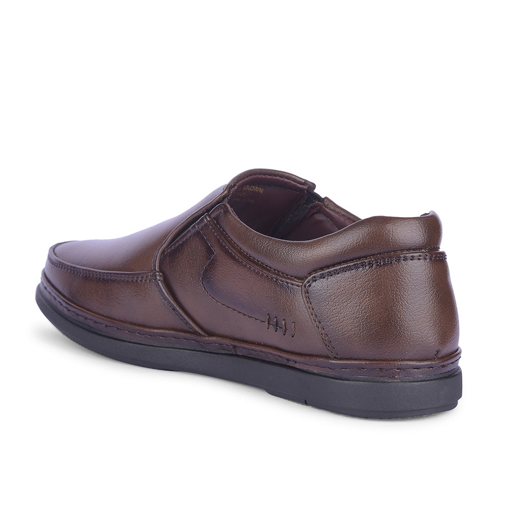 Healers By Liberty Mens ERL-16 Brown Formal Non Lacing Shoes