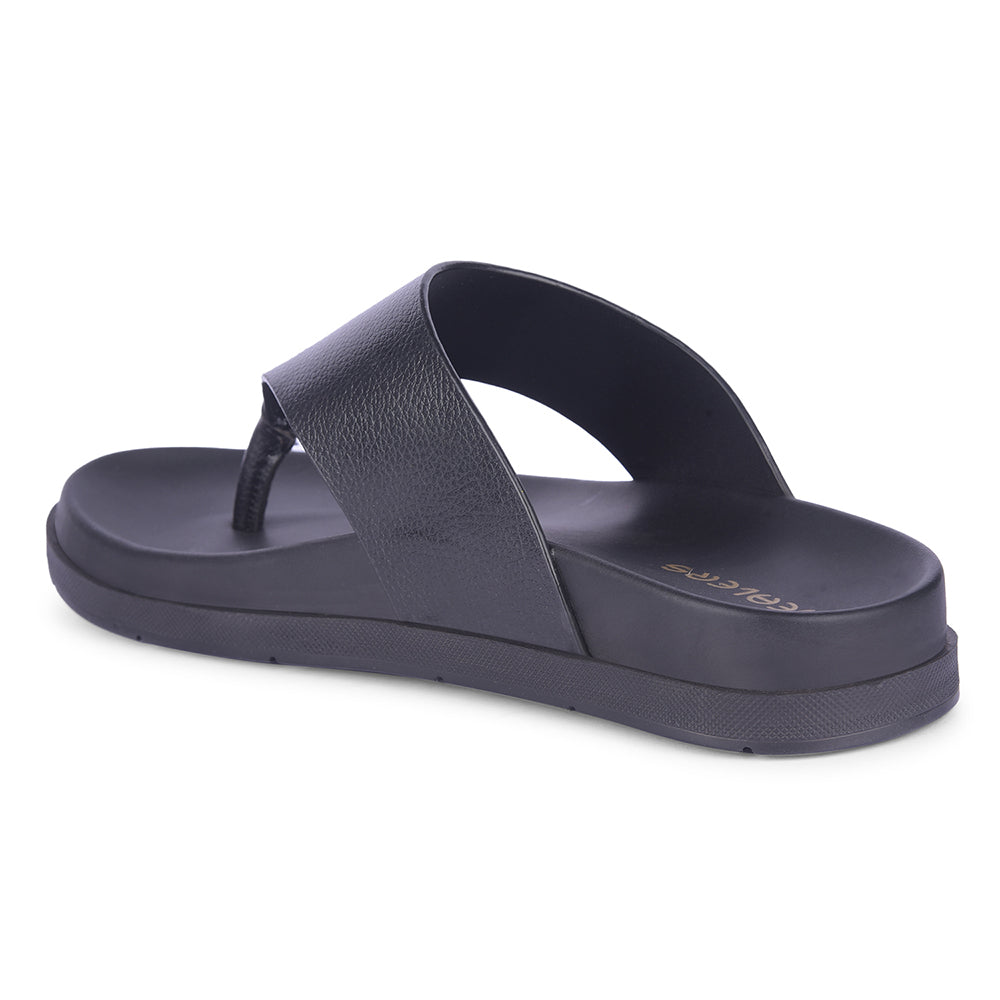 Healers Casual Black Slipper For Men MSL-3 By Liberty