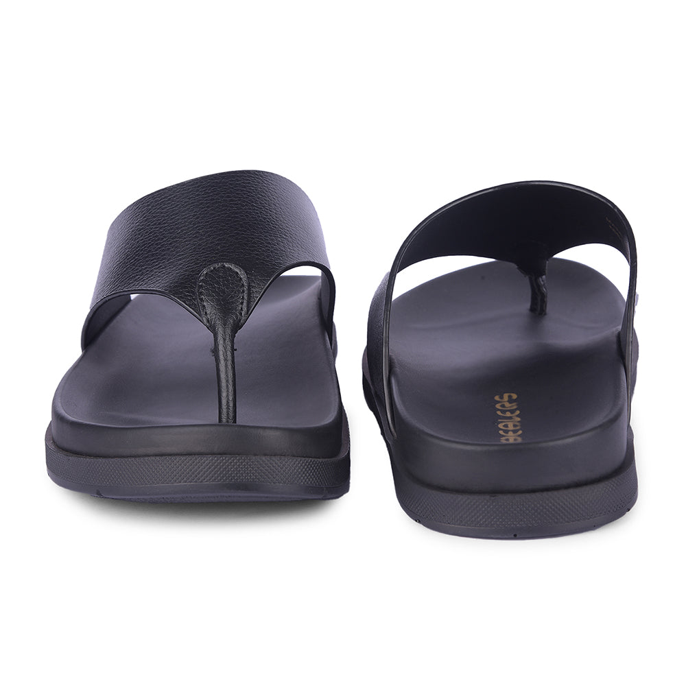 Healers Casual Black Slipper For Men MSL-3 By Liberty