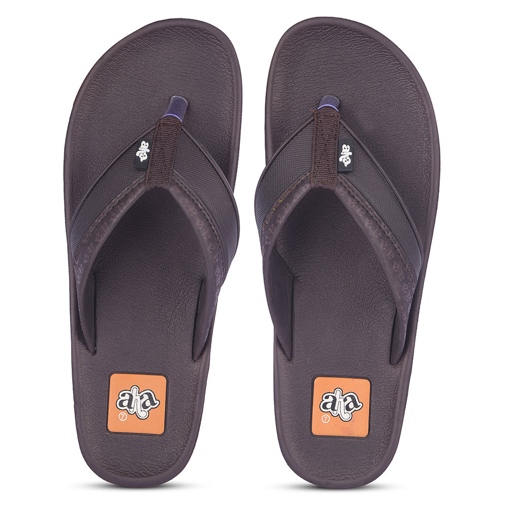 A-HA Casual Brown Flip Flop For Men ANCO-3 By Liberty