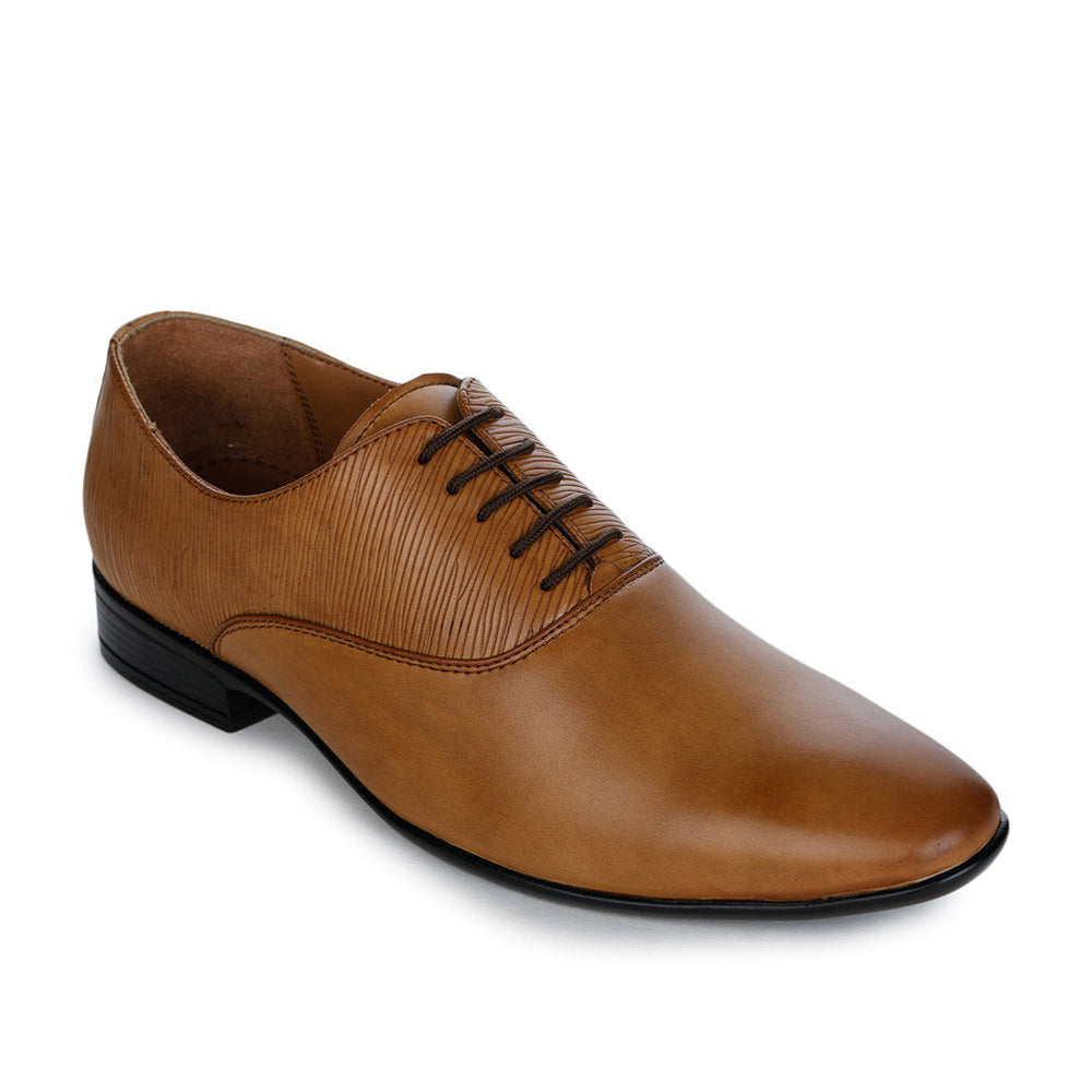 Fortune (Tan) Derby Shoes For Men FDY-19 By Liberty