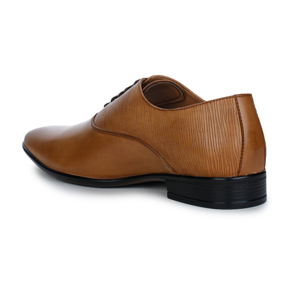 Fortune (Tan) Derby Shoes For Men FDY-19 By Liberty