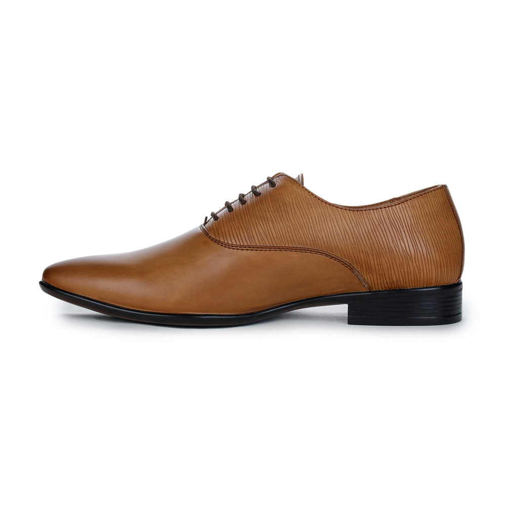 Fortune (Tan) Derby Shoes For Men FDY-19 By Liberty