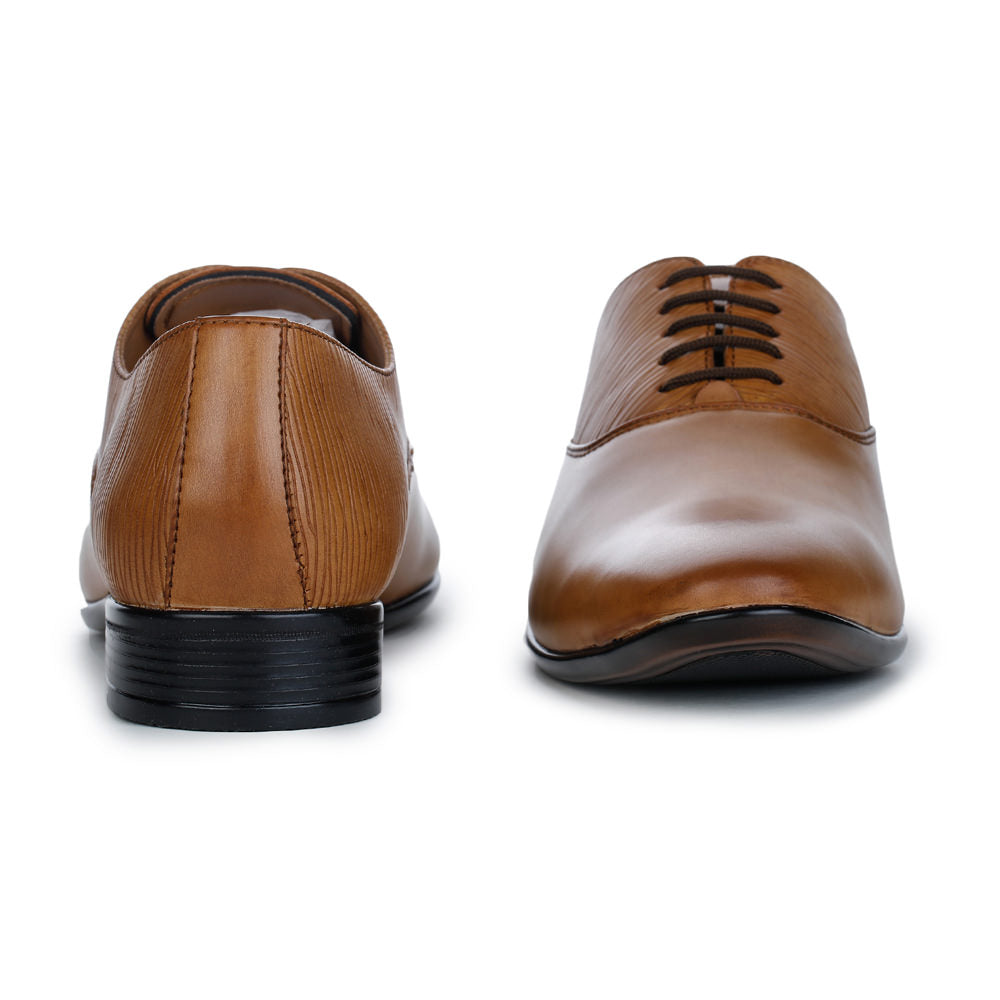 Fortune (Tan) Derby Shoes For Men FDY-19 By Liberty