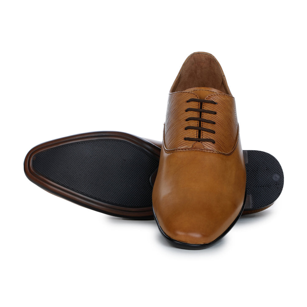 Fortune (Tan) Derby Shoes For Men FDY-19 By Liberty