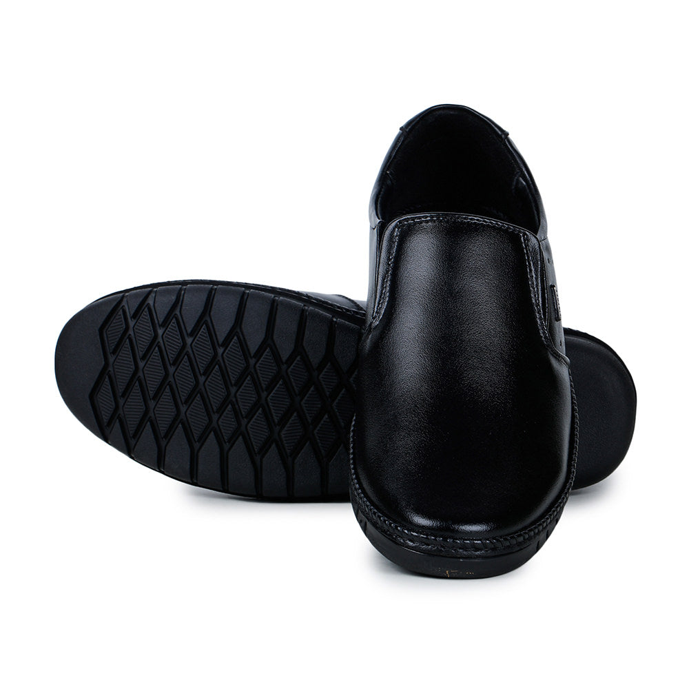 Fortune (Black) Classic Loafer Shoes For Men BM-2 By Liberty