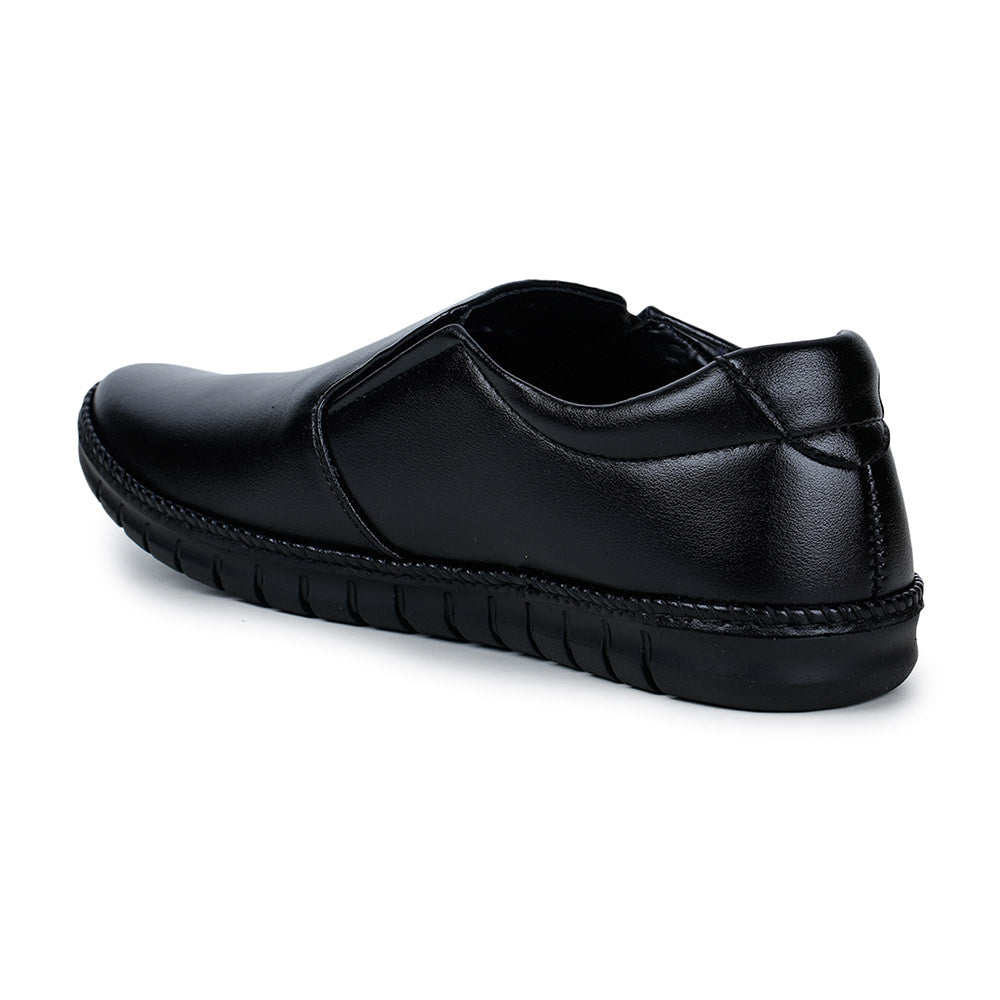 Fortune (Black) Classic Loafer Shoes For Men BM-2 By Liberty